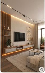Modern TV Cabinet & Media Wall Unit in Qatar - Image 5